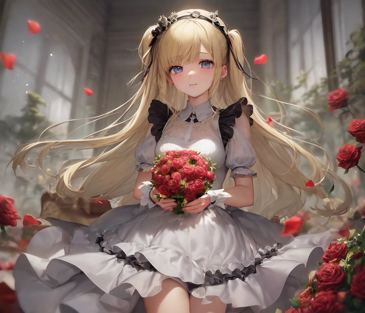 AI_Alimaki's tweet photo. 実は今日は私の誕生日です🎂💐
Happy birthday to me🥳✨

お祝いの金髪ツインテールちゃんです💛 https://t.co/Ia4dirWpe4