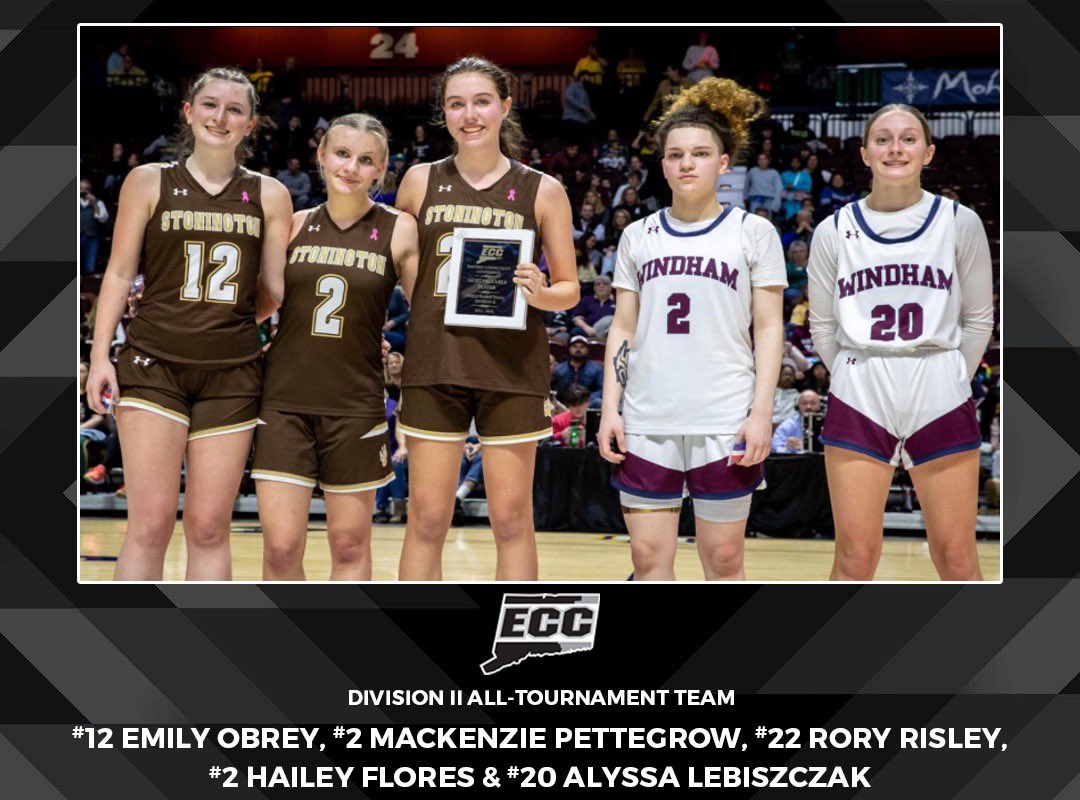 GoECCAthletics's tweet photo. Congrats to the 2023 @GoECCAthletics Girls’ Bball All-Tournament Teams! @GameDayCT @NFP_CTEast #ctgb #eccnation https://t.co/G4fk148OVk