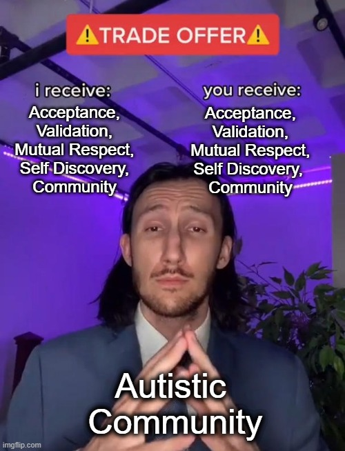autismsupsoc's tweet image. Wanna Trade? #Autism #Autistic #AutisticCommunity