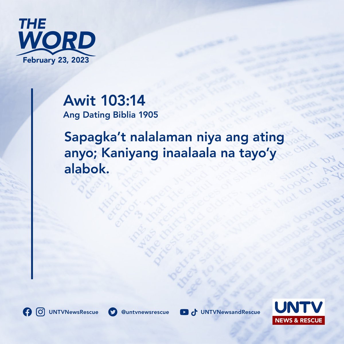 UNTV News And Rescue On Twitter THE WORD Awit 103 14 ADB 1905 awit-tagalog-pdf