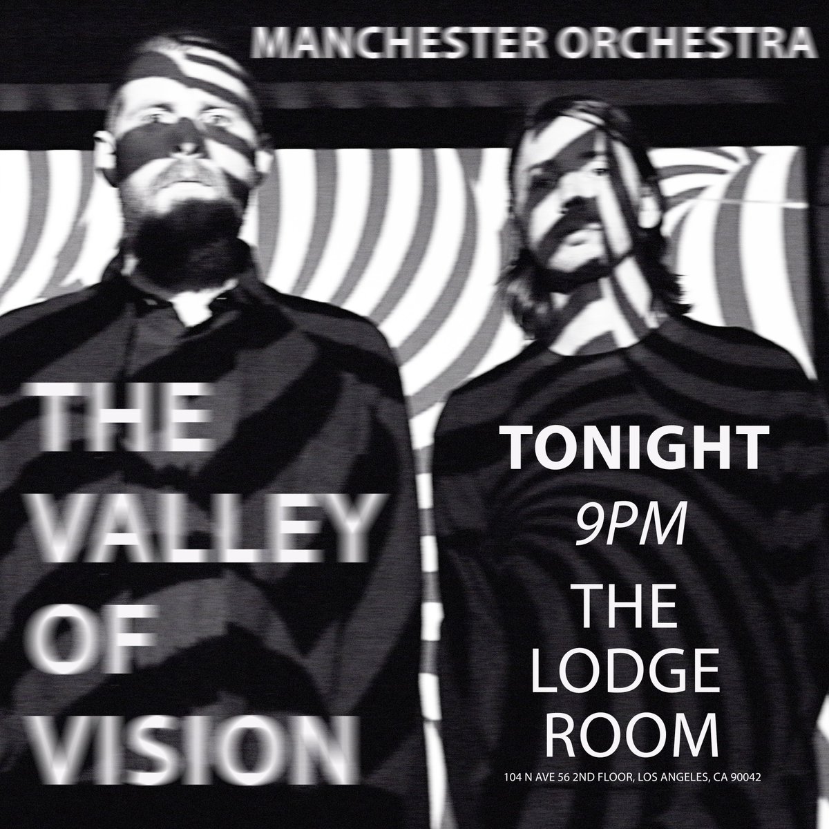 LOS ANGELES. TONIGHT. 

We are premiering our new film THE VALLEY OF VISION &amp; performing an intimate acoustic set TONIGHT at the @lodgeroom. Limited tickets available. See you tonight!

TICKETS: lodgeroomhlp.com

**tickets from z ranch event will be honored