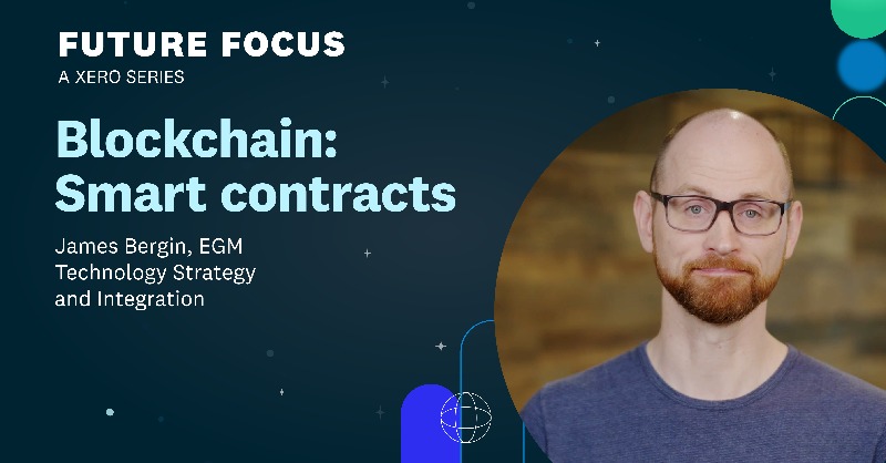 Xero's tweet photo. 💡 One of the most practical applications of #blockchain technology we could see in the next decade is around the use of smart contracts in the global supply chain.

So, what is a smart contract? How does it work? We unpack this + more in our latest video ↓ #XeroFutureFocus