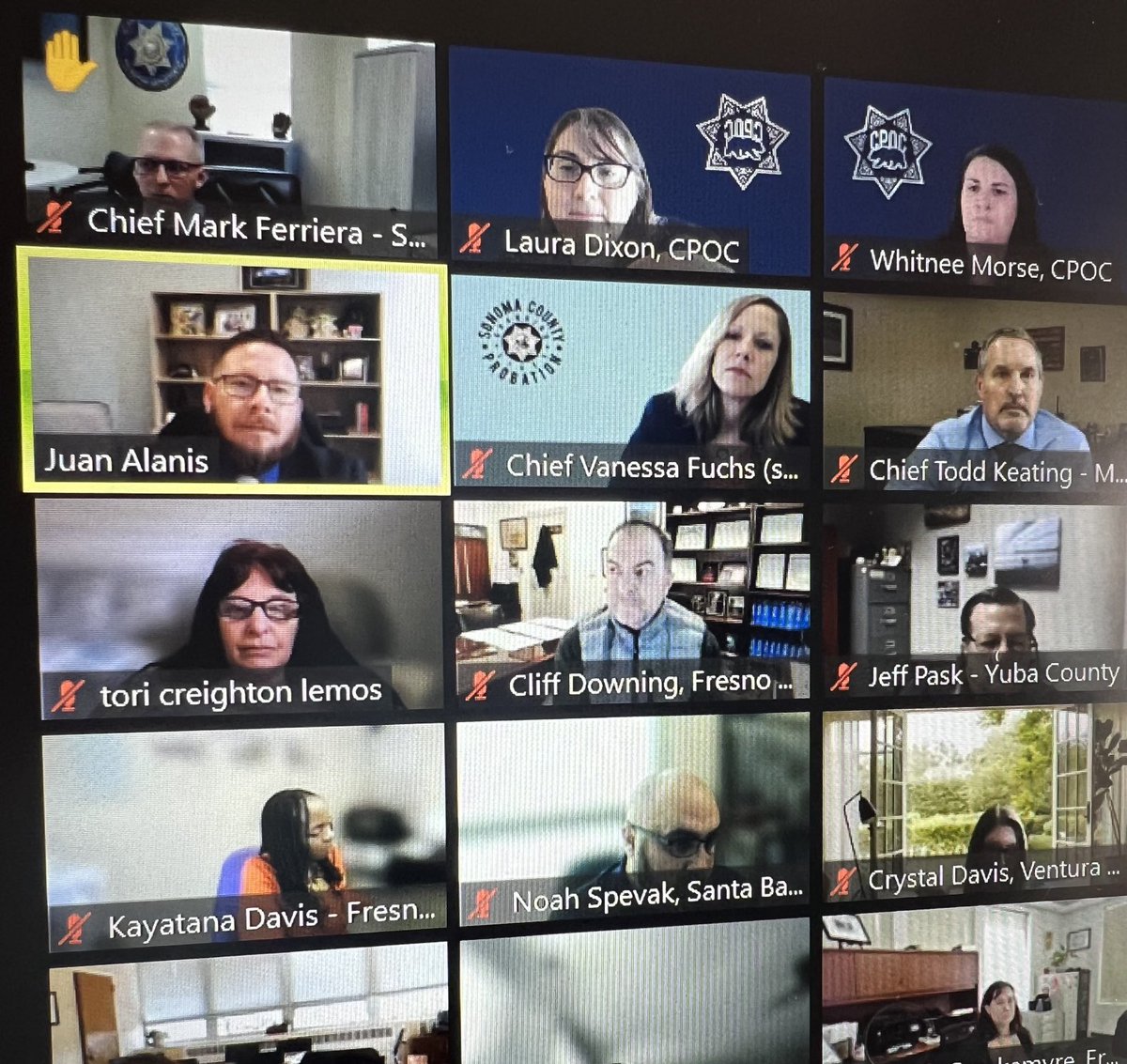 CAProbation's tweet photo. Thank you ⁦@JuanAlanisCA⁩ for joining our virtual legislative training day today! We appreciate the open conversation and willingness to partner for the sustainable safety of California communities. #LegislativeTraining #CAProbation https://t.co/Lw9NTk2S1r