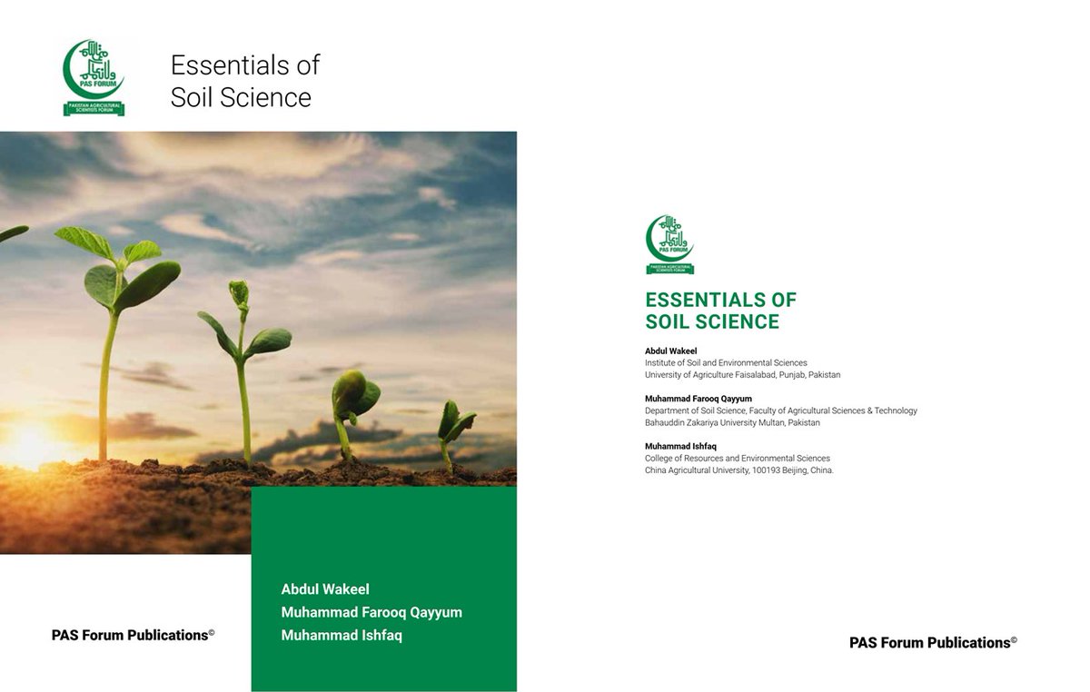 Finally, our second book “Essentials of Soil Science” is out. 
I hope you guys will enjoy reading it! 
researchgate.net/publication/36…
#soilscience #soilhealth #soilfertility #soilcarbon #soilmanagement #soiltesting #plantnutrition #agriculture  #foodsecurity