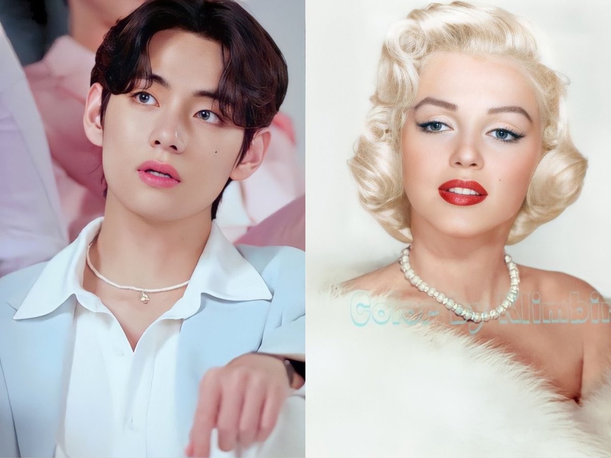taehyung as marilyn monroe; a small thread 💋