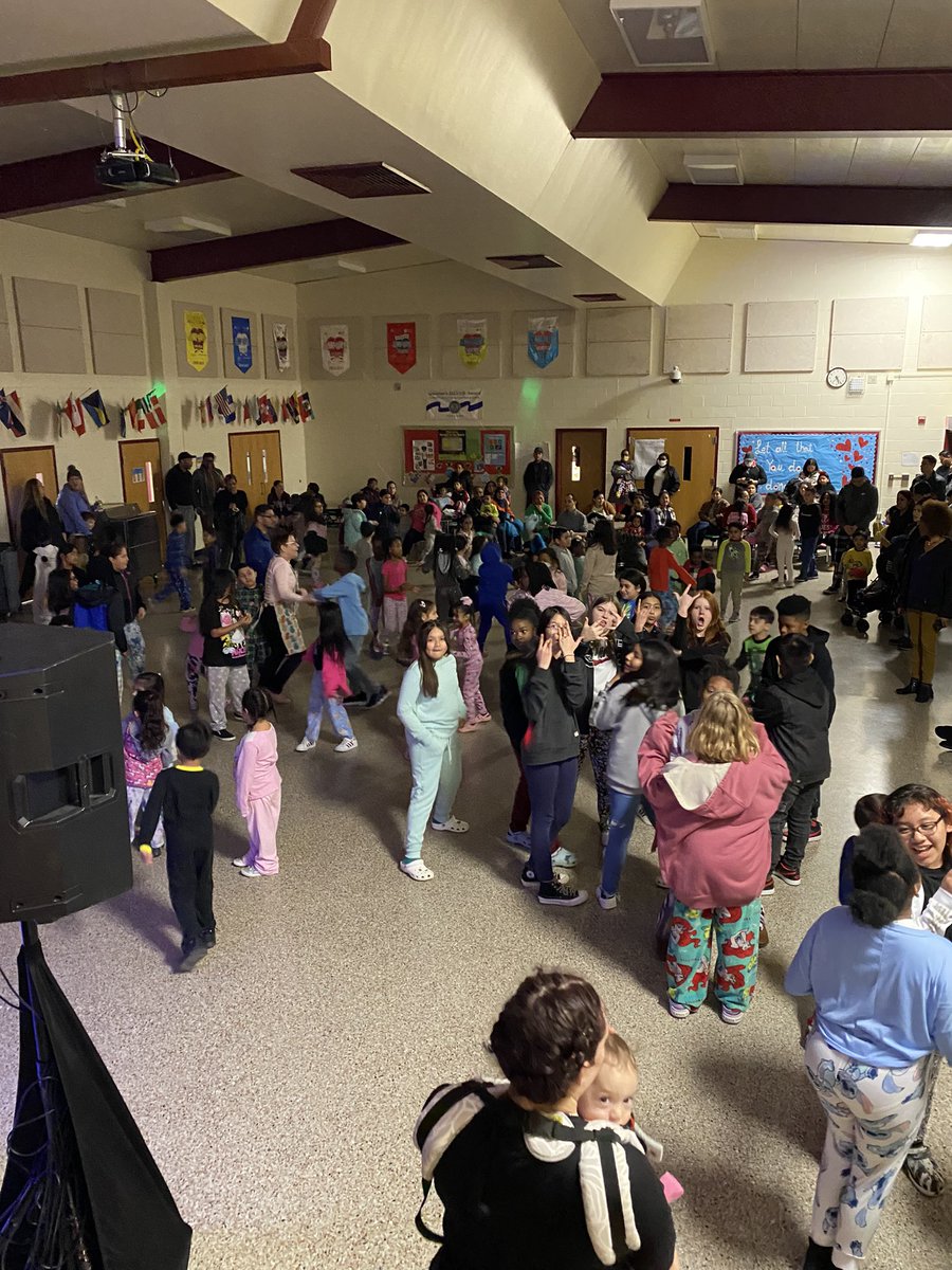 AustenGoodgion's tweet photo. Pajama Party and Bedtime Stories was a hit!!!! It was so great to see all the families and kids dancing and having a great time!!!!  #DCEStigers https://t.co/vNCWHsbJcO