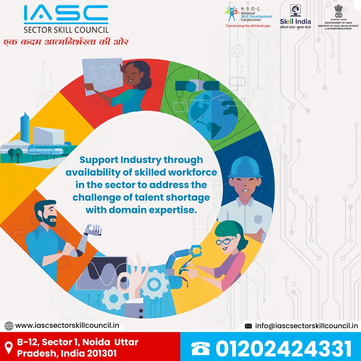We provides training and certification programs to help workers acquire the skills required to meet industry standards. 
@dpradhanbjp
@Rajeev_Gol
@SkillCouncil
@PMKVY
@MSDESkillIndia
@NSDCINDIA
@NITIAayog
@NCVETIndia
#PMOIndia
#SkillIndia
#Skill4All