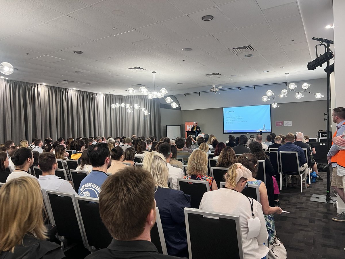 HTAVed's tweet image. We are very grateful to the VCAA for the valued and informative insights they provide to VCE History teachers. #htavVCEcon23   Michael Spurr thanking teachers for their work helping to shape the current Study Design along with @Gerry_F_Martin