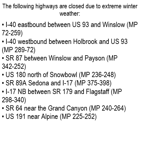 Arizona DOT tweet media