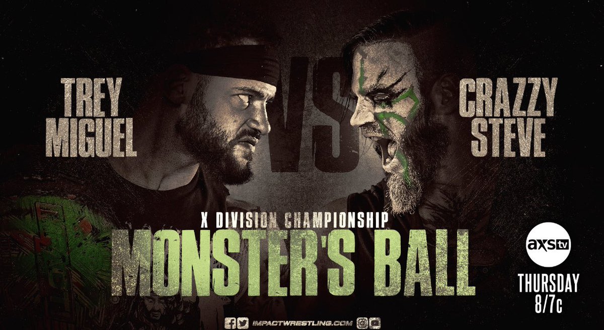 steveofcrazzy's tweet photo. 24hrs away…
#IMPACTonAXSTV 
@fightnet 
#firsttimeever #history #xdivison #monstersball https://t.co/bHB1BvM2tH