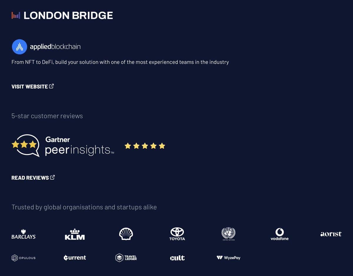 AlgoFamily's tweet photo. The secure bridge @LondonBridgeApp is coming ... connecting #Algorand & #Ethereum, built by @AppBlockchain. Give them a follow for updates. @LondonBridgeApp https://t.co/Jcs3Cg79BY (Check out all the companies listed at the bottom of page)π
$algo $eth #ETHDenver2023 #stateproofs https://t.co/PMVrKRwZHn