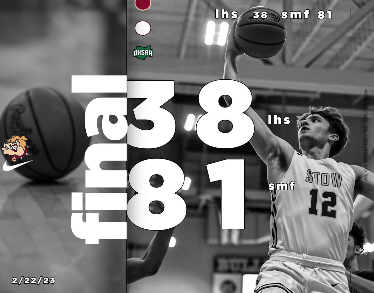 SMFSchools's tweet photo. FINAL from Stow. Amazing performance tonight Bulldogs! See you all on Saturday against Aurora! https://t.co/K4wT4oZWJP