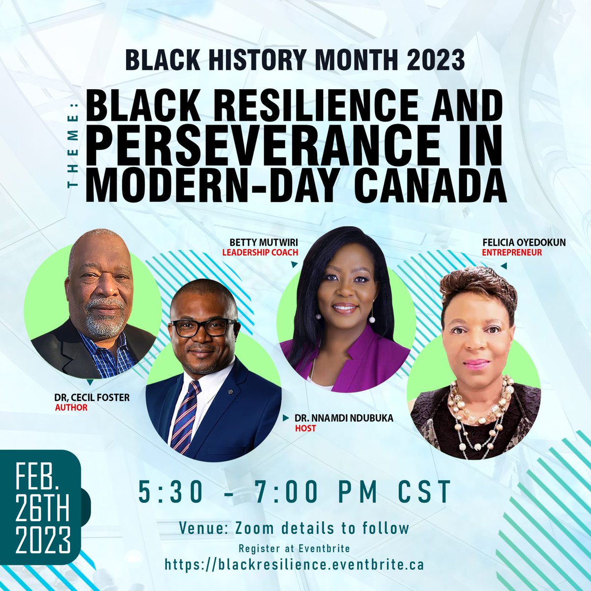 abc_national's tweet photo. Please join us for our final Black History Month 2023 event titled Black Resilience and Perseverance in Modern Day Canada. 

Date: February 26th
Time: 5:30 pm CST
Registration: https://t.co/hrswo5kJj0 https://t.co/h6VvoEiyAz