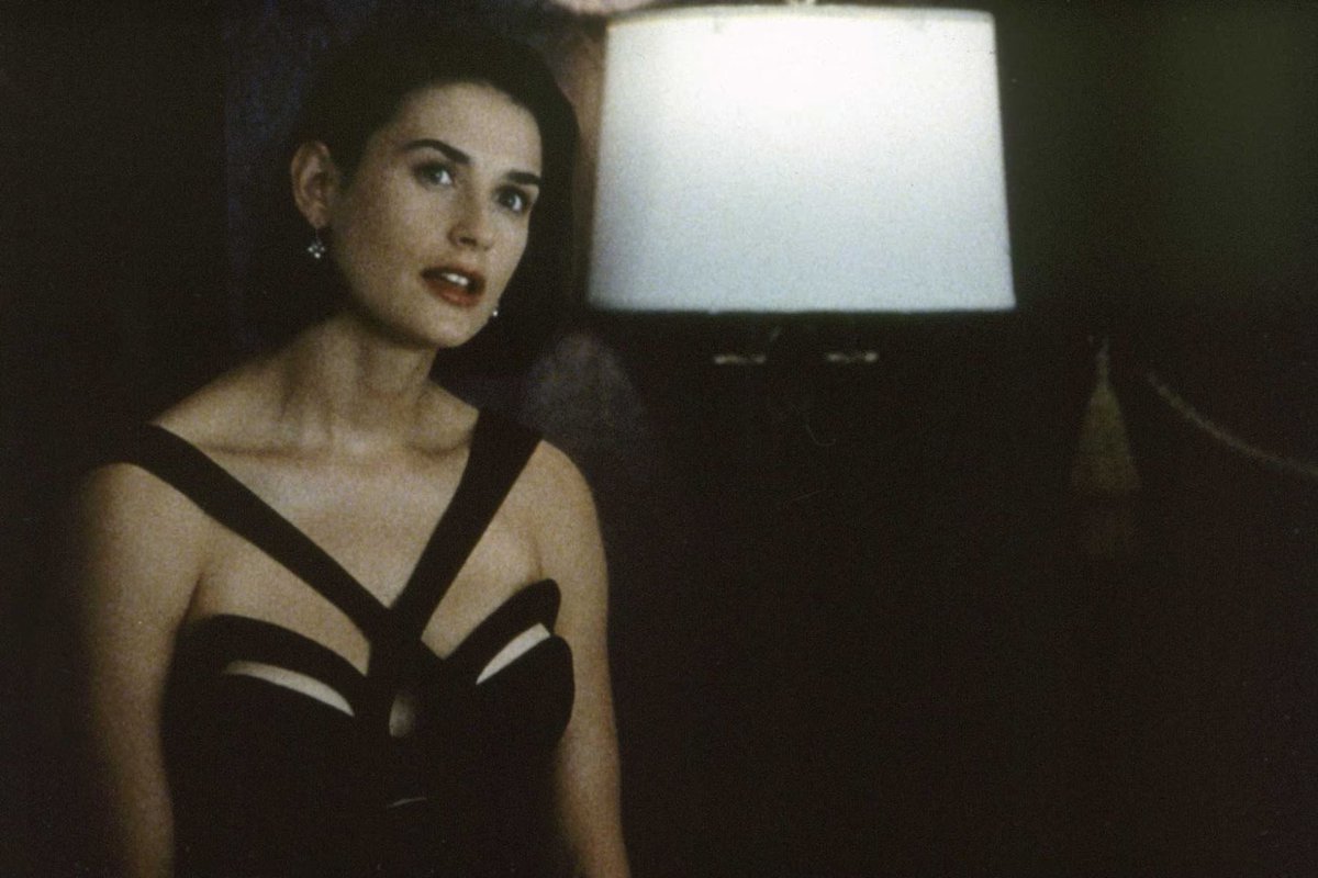 black dress indecent proposal Indecent Proposal (1993), directed by Adrian Lyne. Costume design by Beatrix Aruna Pasztor and Bobby Reed, with tailored menswear by Bernie Pollack, using Cerruti for Robert Redford. The black @muglerofficial dress worn