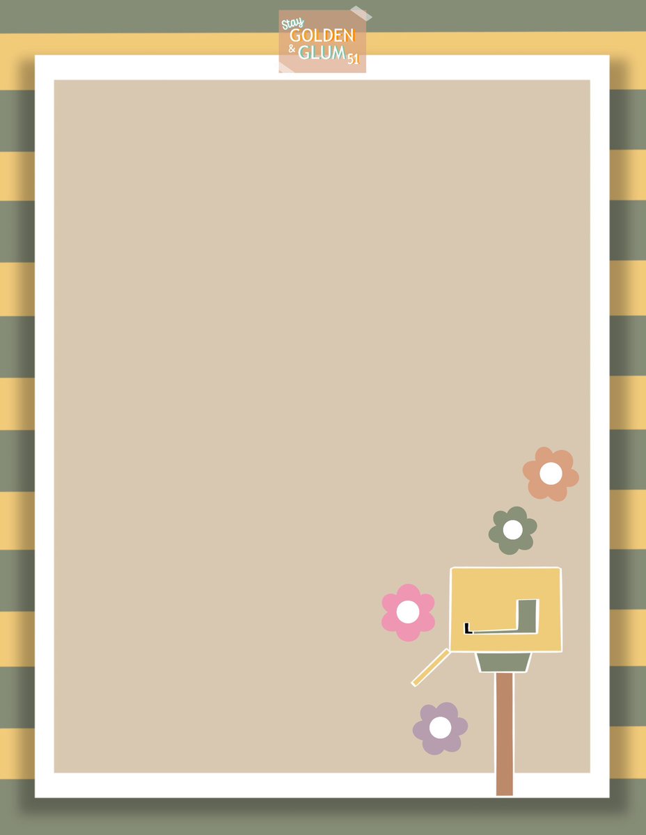 SGandG51's tweet image. Currently working on the next “You’ve Got Mail” series so in the meanwhile, heres our backing sheet for the new set of notes ✉️🌼 #digitalstickers #digitalplanning #Goodnotes