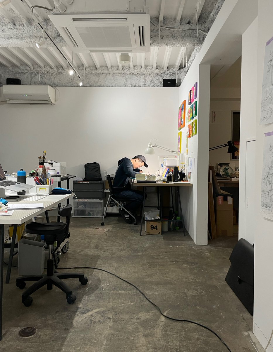 Open Studioまで残り1日！
THA Shintora Studioで制作させてもらうのも最後！

どなたさまもお誘い合わせの上、どうぞお気軽にお越しください＊

日時：2023年2月24日(金)・25日(土)｜14:00~20:00
住所：〒105-0003 東京都港区西新橋2-12-7 西新橋立川ビル別館 4F