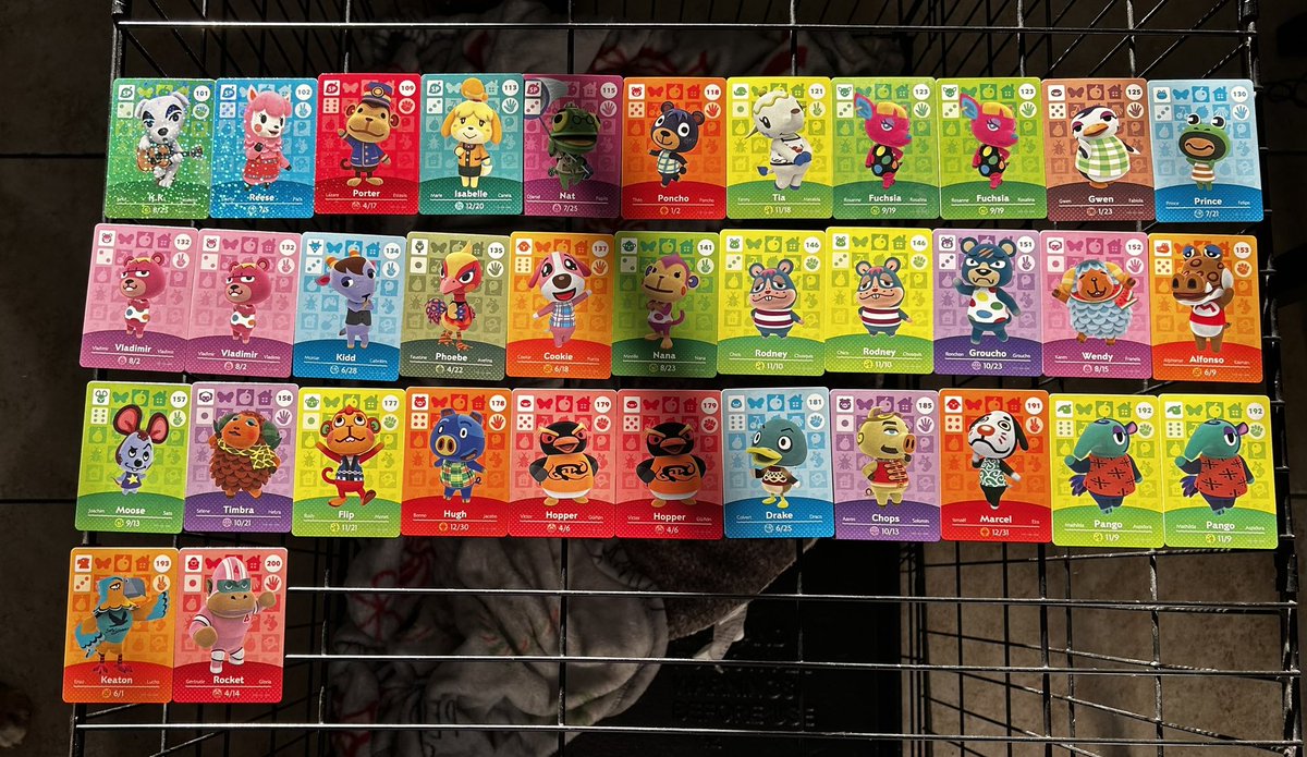 DannyxTycho's tweet photo. Was gone for a while so sorry! But more amiibo cards that i’m looking to trade/sell! Wanting to complete my collection but these are my repeats! Send me a message if you’re interested! 🤗 #animalcrossing #newleaf #acnh #amiibocards #amiibotrade #cardtrade #newhorizons https://t.co/c9drpTgeLf