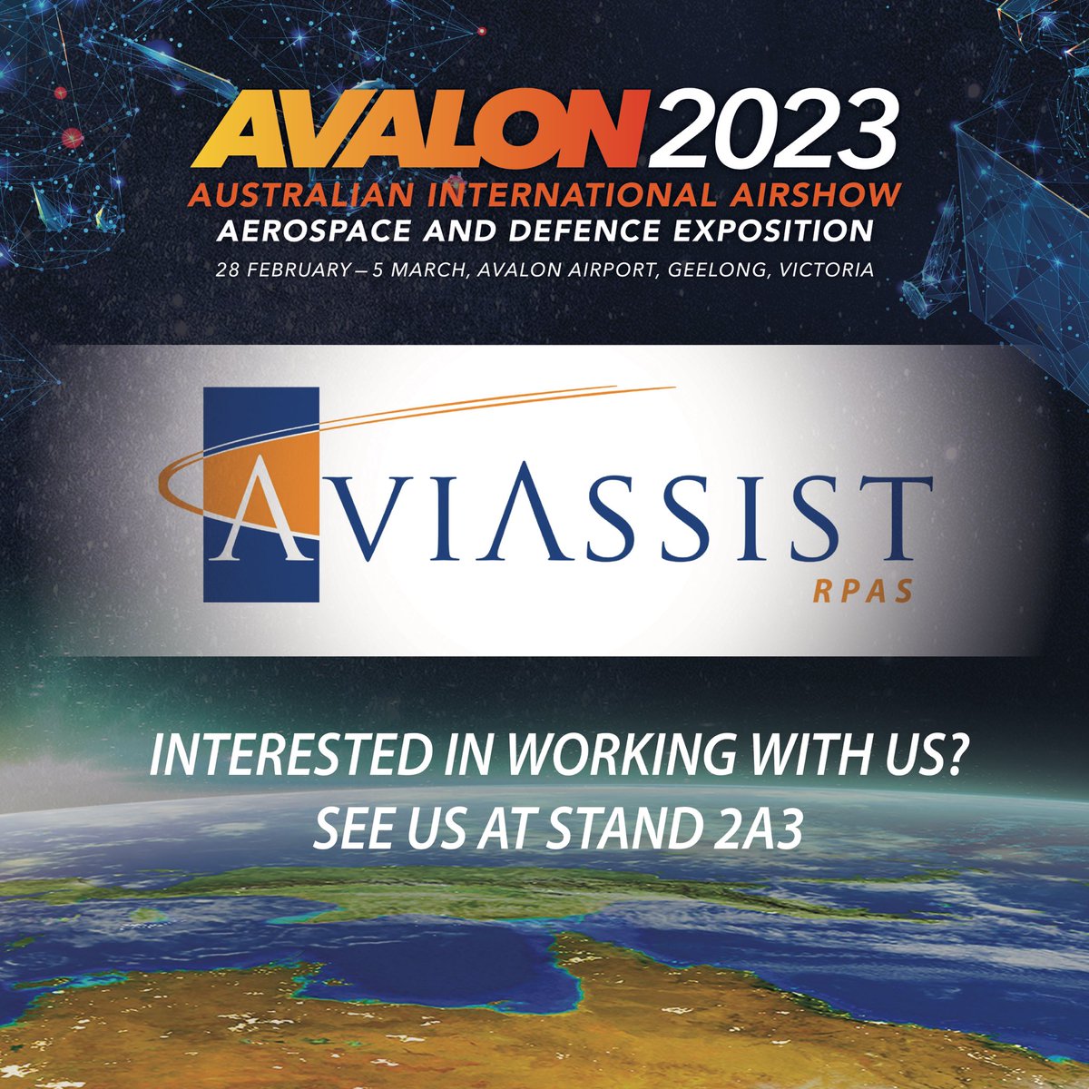 Join Aviassist’s M D Ross  &amp; Chief Remote Pilot Chad at our booth at the AVALONInternational Airshow  2023. Ross will be presenting an info session on the implementation of Teleoperations in commercial #drone programs on Wed 1st March at 12:30pm, We would love to see you there!