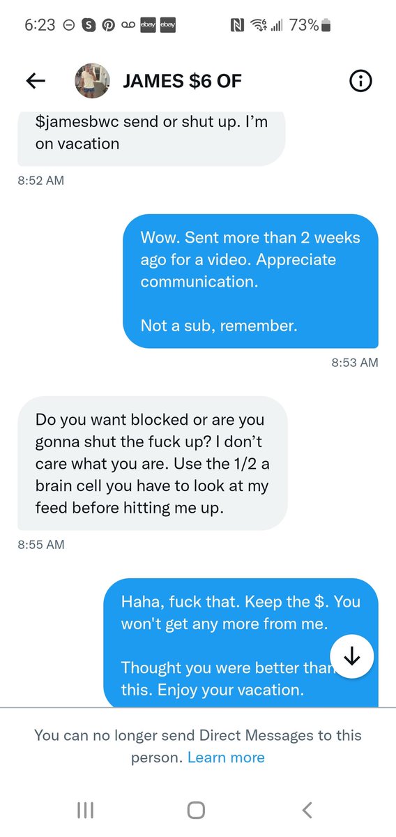 Triple7Dark's tweet photo. @FindomSupp @CMJAMES99 He is...inconsistent, let's say. Buyer beware. https://t.co/FT5L9iwG2i