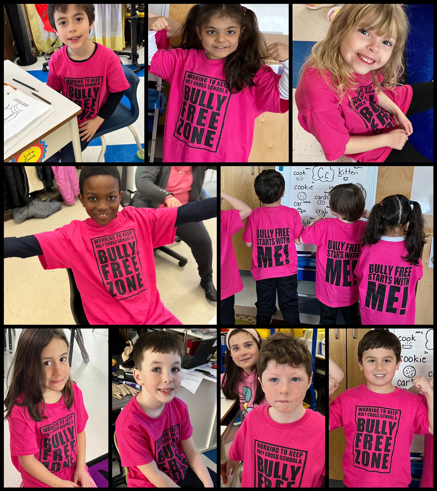 Holy Cross School on Twitter "Our school was awash in pink today for 