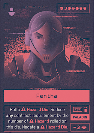 DndCompendium's tweet image. Hey @MoonrakersGame @playivgames does the hazard die rolled by Pentha add hazard to your pool that needs to be blocked by shields? Or is it just to get a number? If it didn't add risk, I'm surprised that she costs 3.
