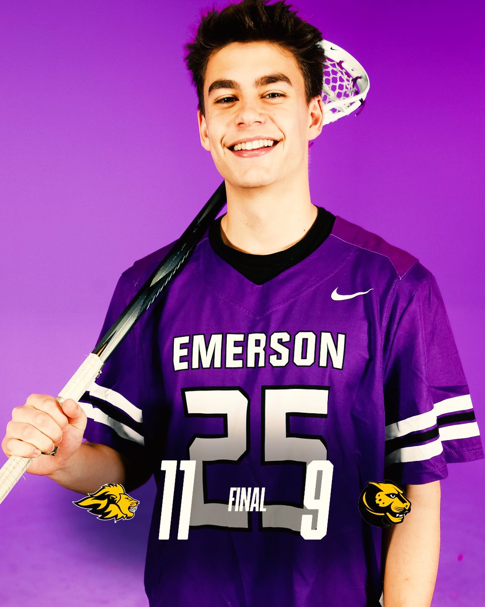 MLAX | <a href="/Emersonmlax/">Emerson Men's Lax</a> Edges Past Wentworth, 11-9 🥍

🗒️📊 emersonlions.com/sports/mlax/20…

*Jack Burns: three goals
*Charlie van Beuren: four caused turnovers
*Nicholas Fulgione: five ground balls
*Malcolm McGrath: six saves

Up Next: vs. Saint Joseph's (Me.) on Feb. 25th 

#HearUsRoar