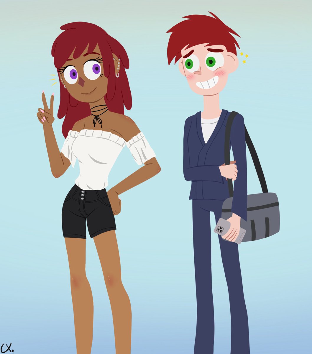 Gwen Kitagawa &amp; Wakana David 🫶🏾💕 
#CampCamp #MyDressUpDarling #crossover