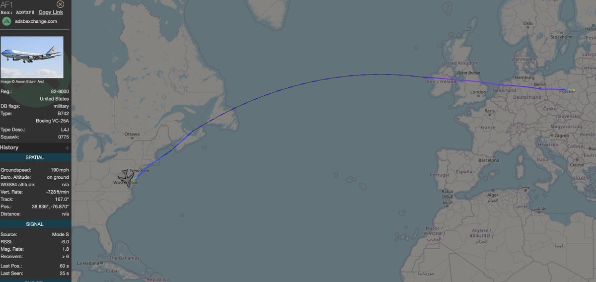 Factba.se on Twitter "Air Force One back from Warsaw and on the ground