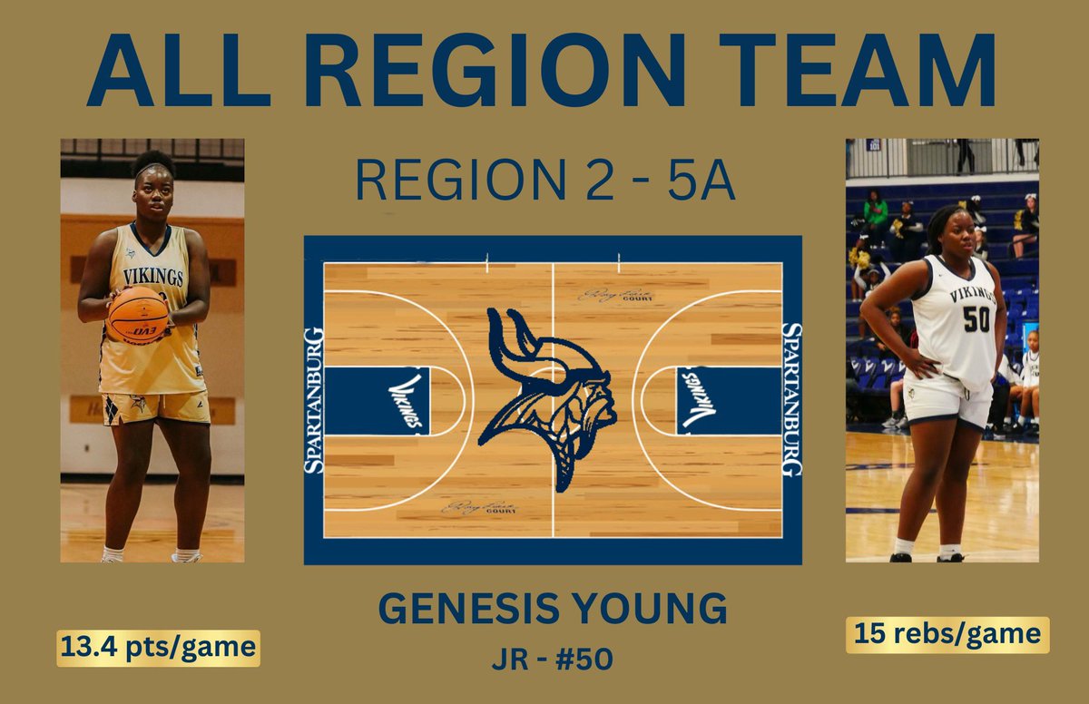 Congratulations to <a href="/GenesisY50/">Genesis</a> on her Region 2 -AAAAA selection 🏀