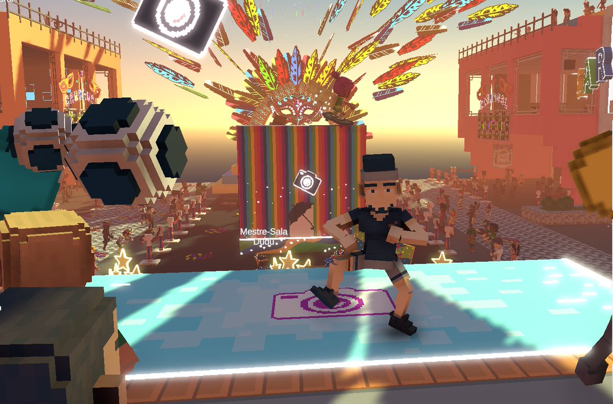 Ogino643's tweet photo. @TheSandboxGame @hermitcrabgame Celebrating the Carnival in the SportsLand experience by @hermitcrabgame ! 🥳 https://t.co/yj5aKZL6h4