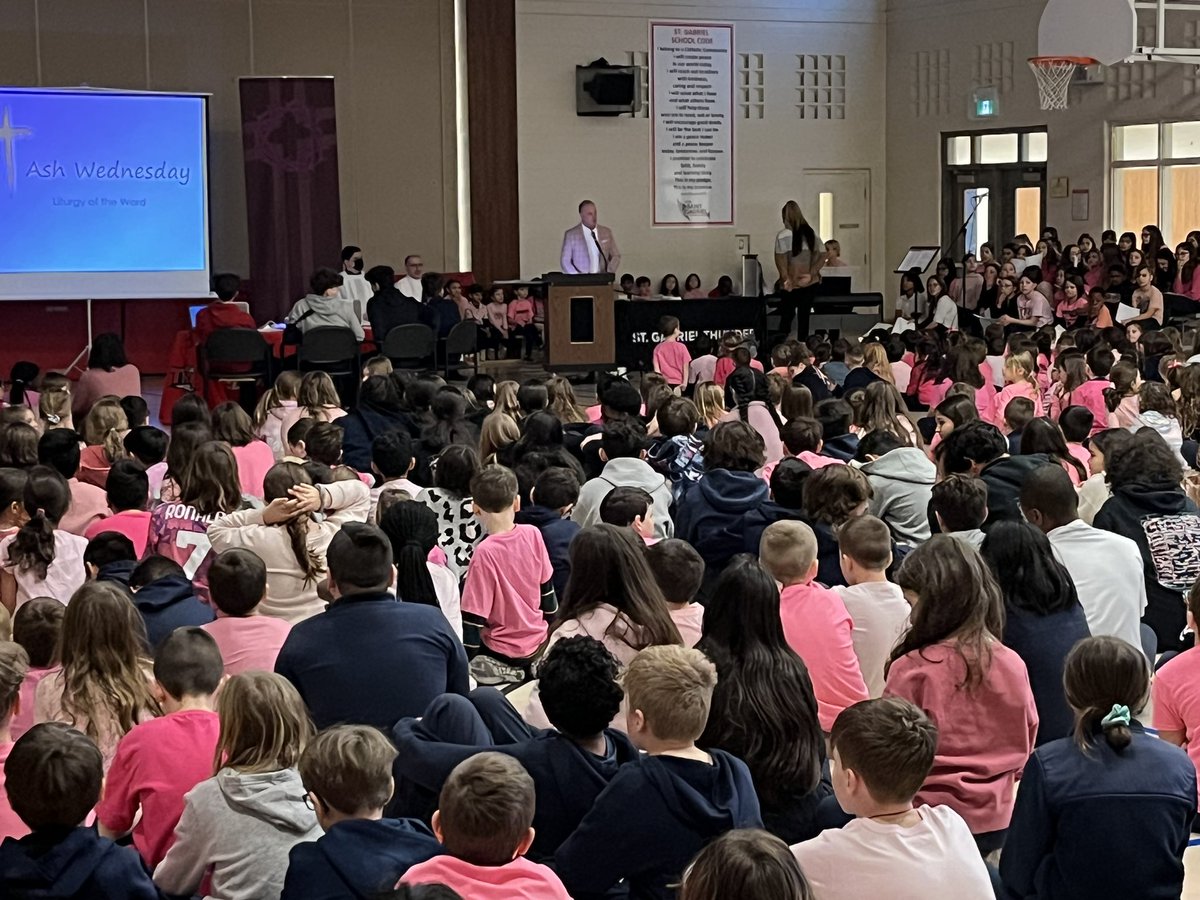 stgaces's tweet photo. Today, on Ash Wednesday, we opened the liturgical season of Lent. In this time of penance, we are called to focus on prayer, fasting and almsgiving.

Thank you to Deacon Joe for leading our students, staff, parents and grandparents through our Ash Wednesday liturgy today. https://t.co/Lbsn8rYRdQ