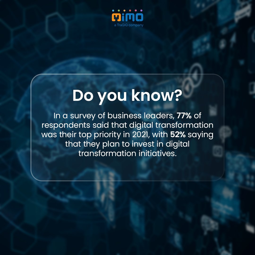 Digital Transformation Takes the Lead: Business Leaders Prioritize Digital Initiatives!

Learn more : mimoiq.com/why-digital-tr…

#datadigitization #digitaltransformation #mimoiq #digitization #digitizationservices