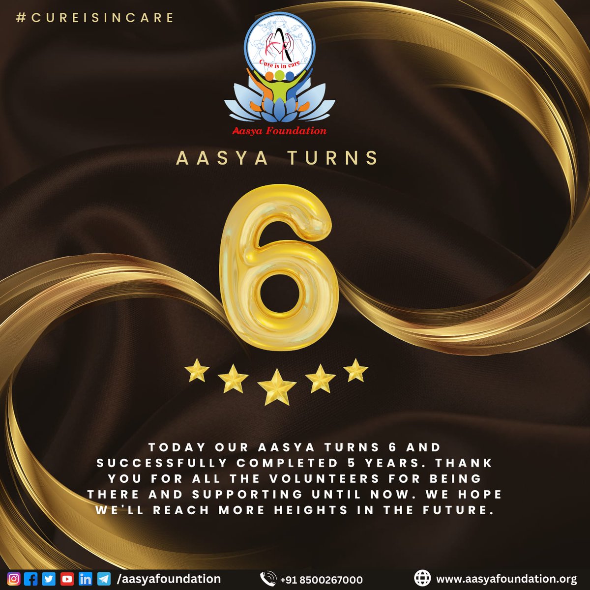 Akhilsagarla's tweet photo. Happy and satisfied being a part of aasya foundation.

HAPPY BIRTHDAY AASYA ♥️

#aasyaturns6
#hbdaasya
#cureisincare
#aasyafamily
#aasyafoundation https://t.co/SQUpmfpnPv