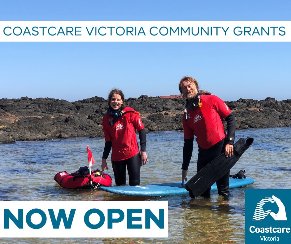 Applications for the Coastcare Victoria Community Grants are now open, closing 30th March, 2023.
Visit marineandcoasts.vic.gov.au/coastal-progra…