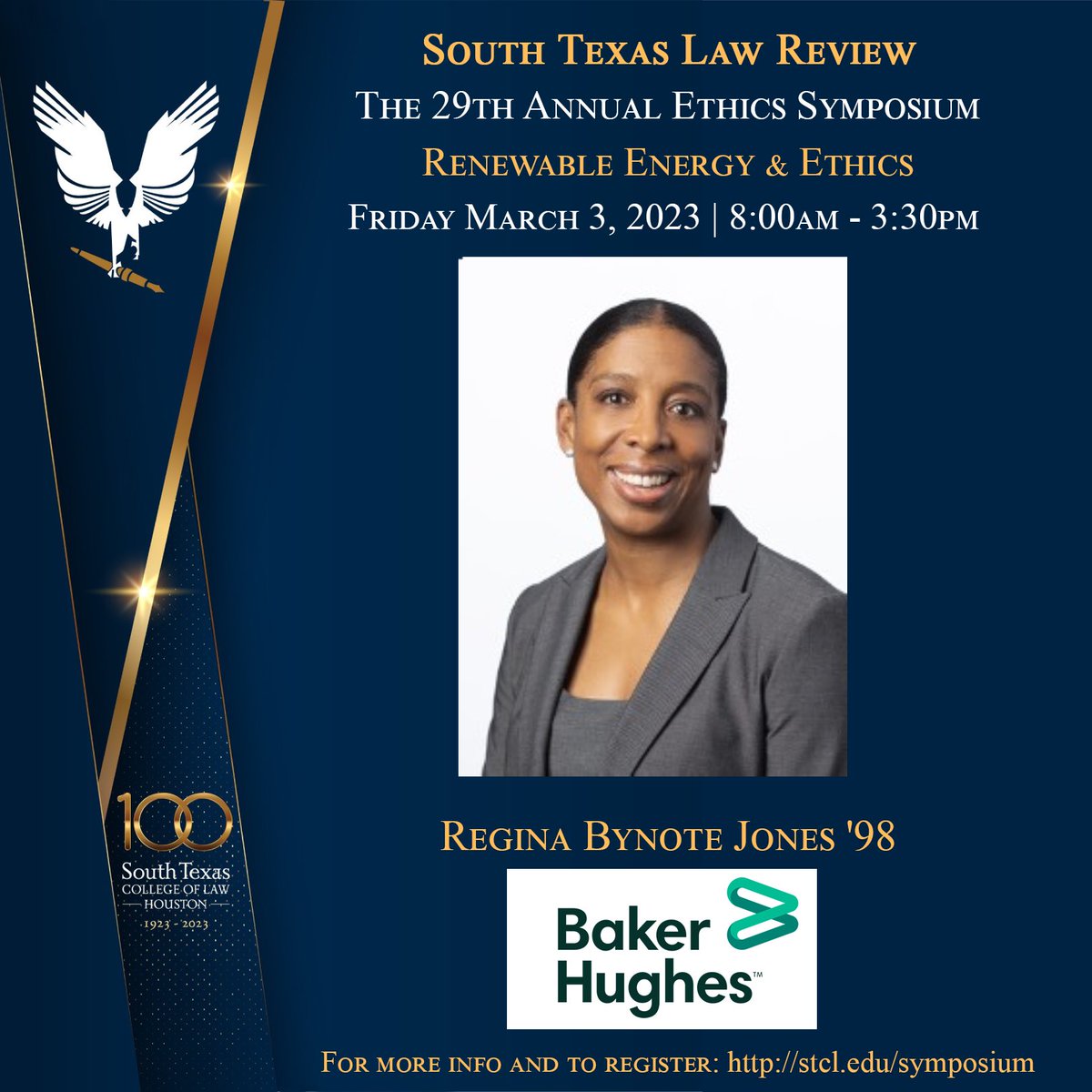 STCL_LawReview's tweet photo. Regina Bynote Jones will be hosting an attorney and student dialogue at our upcoming Ethics Symposium, discussing the effects the transition to renewables has on corporate responsibility, how companies can reduce their carbon footprint, and the “energy trilemma.” https://t.co/G9JhHVVLjW
