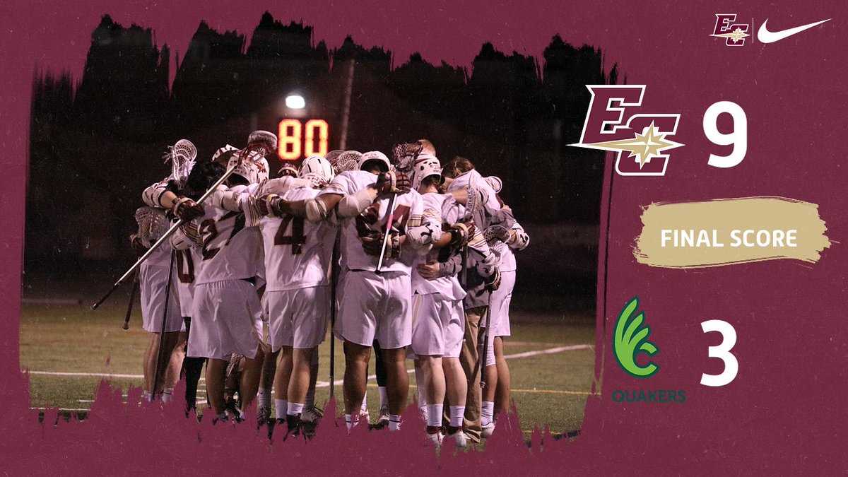 EarlhamQuakers's tweet photo. Earlham wins the Quaker Bowl matchup for men's lacrosse by the final score of 9 to 3. Sam Sargent led the Quakers with 4 goals and 1 assist. https://t.co/EFLhmbVwt9