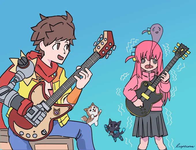Chai finds a new guitar tutor#HiFiRush #BocchiTheRock 