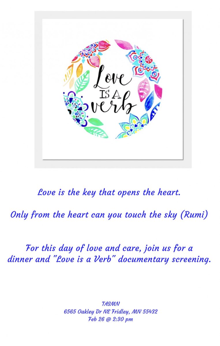 NFMinnesota's tweet image. You're invited! "Love Is A Verb" Documentary Screening and Dinner Sale Fundraiser for Earthquake Victims in Turkey! RSVP here: eventbrite.com/e/515333304787 #WinterStorm #Documentary #MinneSNOWta
