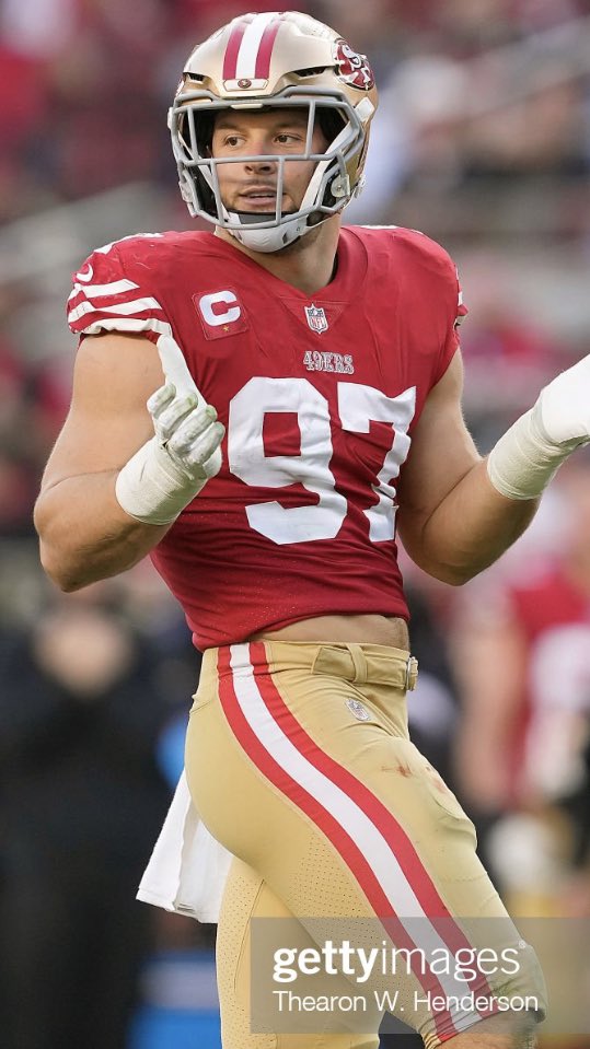 bosa football helmet 49ers DE Nick Bosa was named the 2022 NFL Defensive Player of the Year. Bosa  wore a VICIS ZERO2 TRENCH with an SO-212E facemask and Fusion chinstrap  throughout the 2022 season