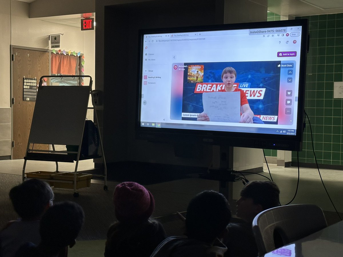The 4th grade teachers <a href="/smithelem_Noel/">Noel Smith ES</a> gave their students a fantastic opportunity to share what they had read in their historical fiction books by allowing them to use <a href="/MicrosoftFlip/">Flip</a>! Then, we all watched their final products today! #futureready #fisdmadetoshine #smithstrong