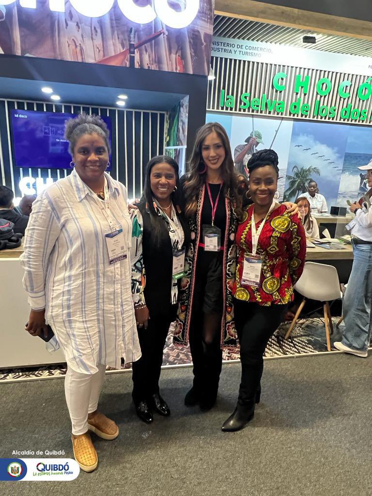 AlcaldiaQuibdo's tweet photo. Desde Corferias, junto a La gestora Social @marthaill10, participamos  con todo el potencial turístico basado en nuestros sabores ancestrales y nuestra extensa biodiversidad, llevando a esta versión 42 de la #VitrinaANATO2023, una muestra de nuestra gran riqueza chocoana. https://t.co/tOJBmnjltf