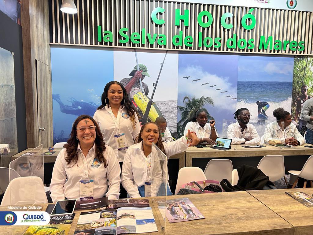 AlcaldiaQuibdo's tweet photo. Desde Corferias, junto a La gestora Social @marthaill10, participamos  con todo el potencial turístico basado en nuestros sabores ancestrales y nuestra extensa biodiversidad, llevando a esta versión 42 de la #VitrinaANATO2023, una muestra de nuestra gran riqueza chocoana. https://t.co/tOJBmnjltf