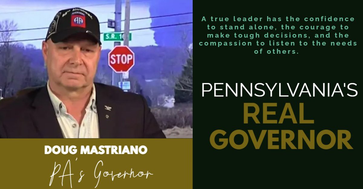 DougIsMyGov's tweet photo. PENNSYLVANIA

I don't care what .@JoshShapiroPA thinks he is, .@dougmastriano will be our true Governor.  

You may ask, what is a real leader?  Leadership is an action, not a position.  

Actions speak louder. 

Doug is PA's real leader! https://t.co/HOODArGTiB