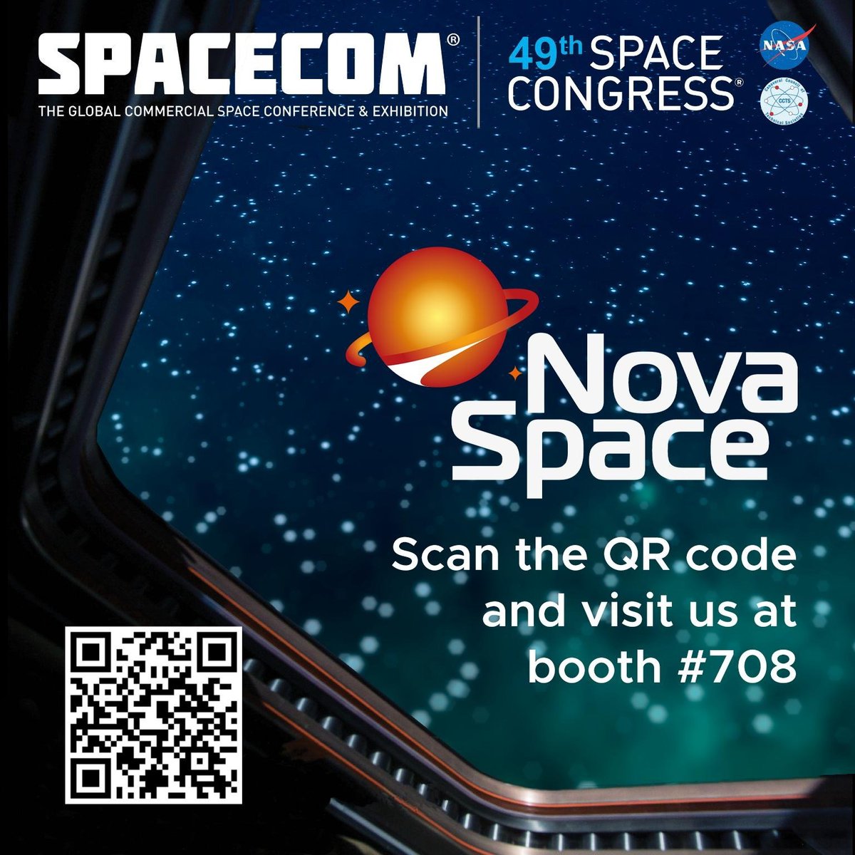 NovaSpaceInc1's tweet photo. It's our final day at #spacecom23 tomorrow! Come see us at booth 708! Education for the workforce of the future! Get trained @novaspaceinc today! #spacetraining #spacejobs #spaceworkforce #spaceindustry #spaceeverything https://t.co/hxTqUKKemI https://t.co/JvxZbdIlvU