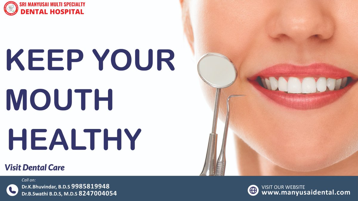 keep your mouth healthy. #manyusaidental #dentalcare #smiledesign #dentalcarehospital #teethcleaning #dentalclinic #fixyoursmile #keepmouthhealthy
