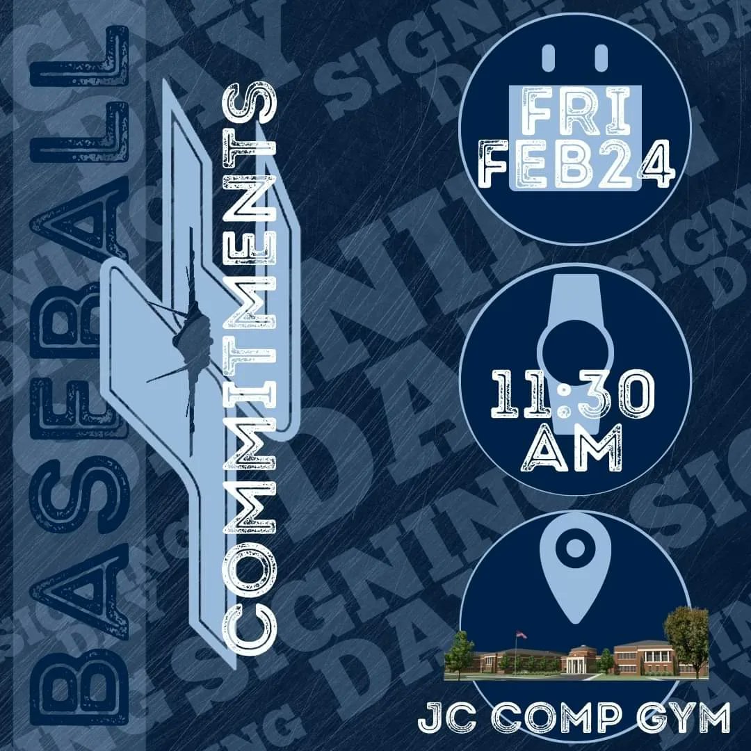 JCJetsBaseball's tweet image. Join us this Friday as JC Jets Baseball Senior Grant Gage signs his Commitment to play at Wallace State CC!
#SeniorJet #NextLevelJet