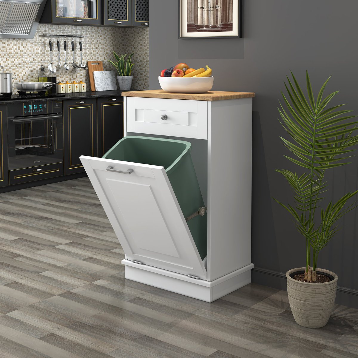 GoodyoBath's tweet image. Trash Bin Cabinet. One of the top sellers. 
#kitchenfurniture #trashbin