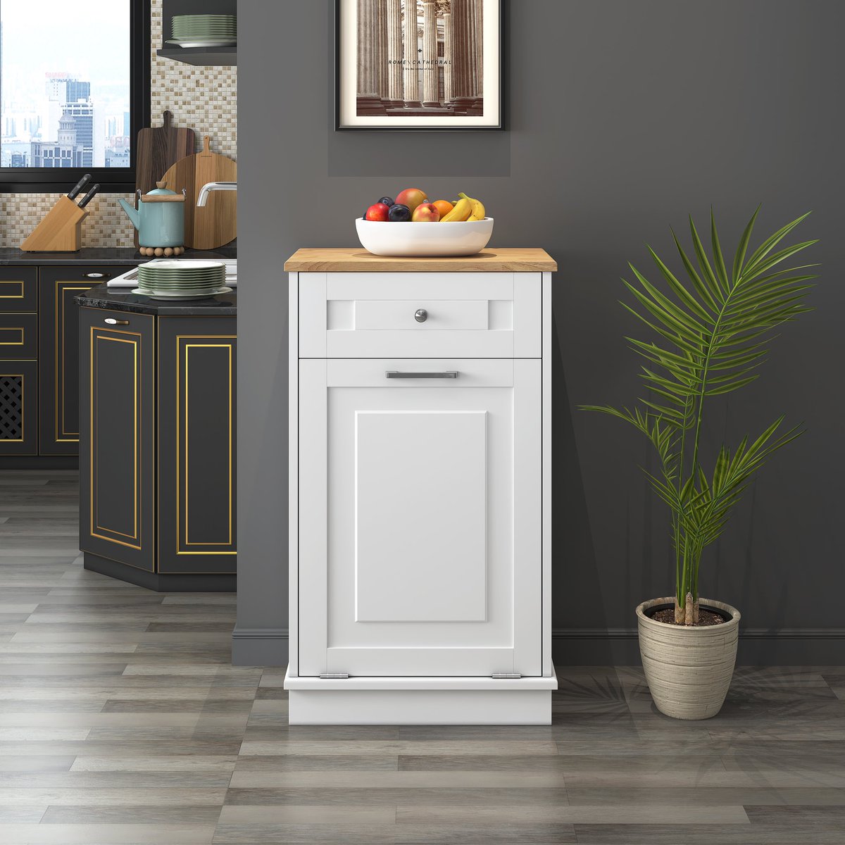 GoodyoBath's tweet image. Trash Bin Cabinet. One of the top sellers. 
#kitchenfurniture #trashbin