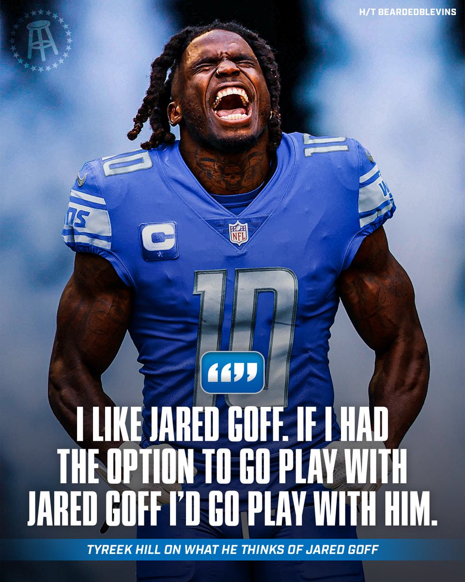 BSMotorCity's tweet photo. Tyreek Hill to the Lions confirmed https://t.co/9ussoesVry