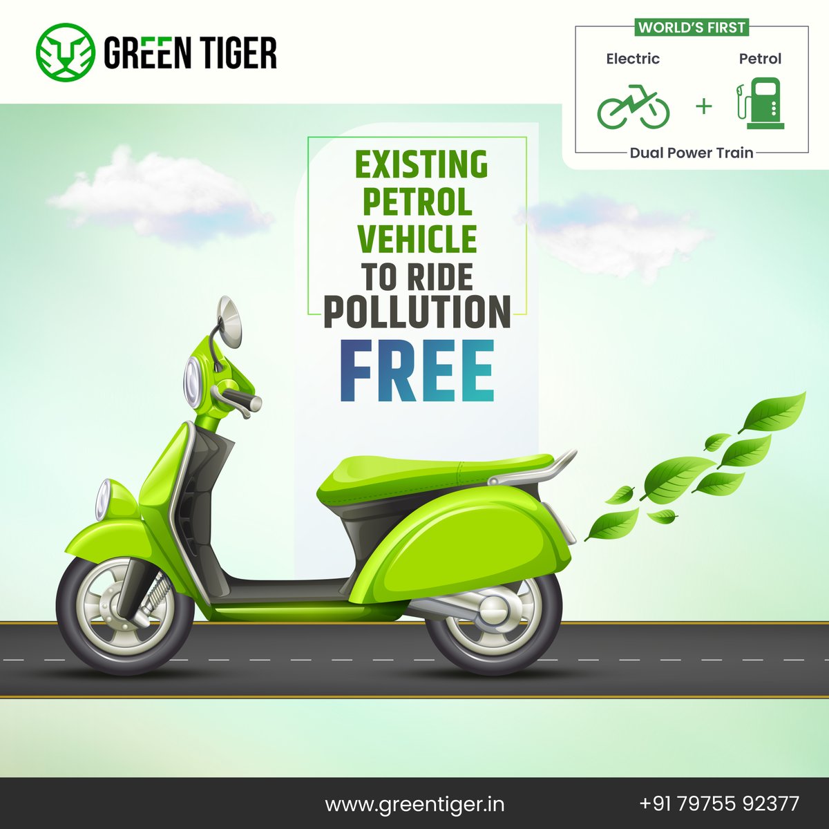 mobility_gt's tweet photo. Add the Electric Power Train to your existing Petrol vehicle to ride pollution-free 

#ev #dualpowertrain https://t.co/LpcobfvJBG